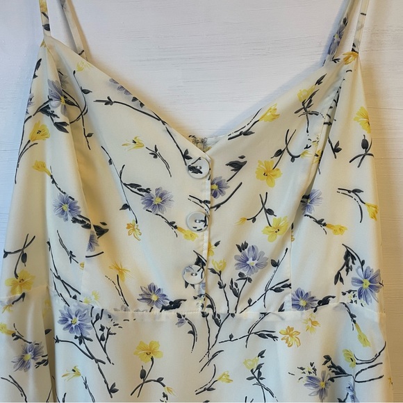 ModCloth Ivory & Yellow Floral Sundress Size: 2X - Picture 5 of 9